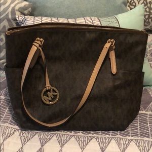 Michael Kors Signature Brown Leather Tote
